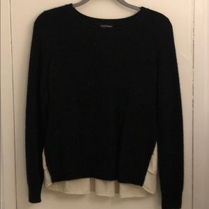 Club Monaco sweater with white ruffled back